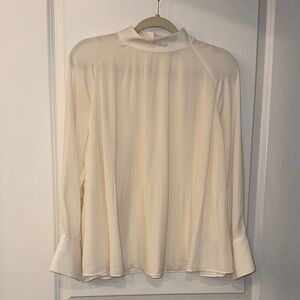 H&M Cream Blouse with Elegant Design